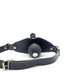 Black Label - Ball Gag met Vac U Lock Aansluiting en Lederen Strap - Zwart-Laced-up.nl