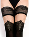 Ballerina Fantasy Hold-up Kousen Elegant Baroque - 50/20 Denier - Zwart-Erotiekvoordeel.nl