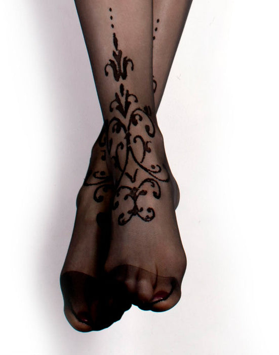 Ballerina - Fantasy Hold Ups Renaissance - Kousen - 20 denier - Zwart-Laced-up.nl