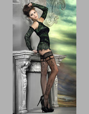 Ballerina Fantasy Hold Ups Roaring Twenties Kousen - 20 denier - Zwart-Erotiekvoordeel.nl
