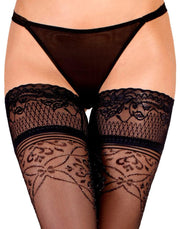 Ballerina - Hold Up Kousen - Cantata - 20 denier - Zwart-Laced-up.nl