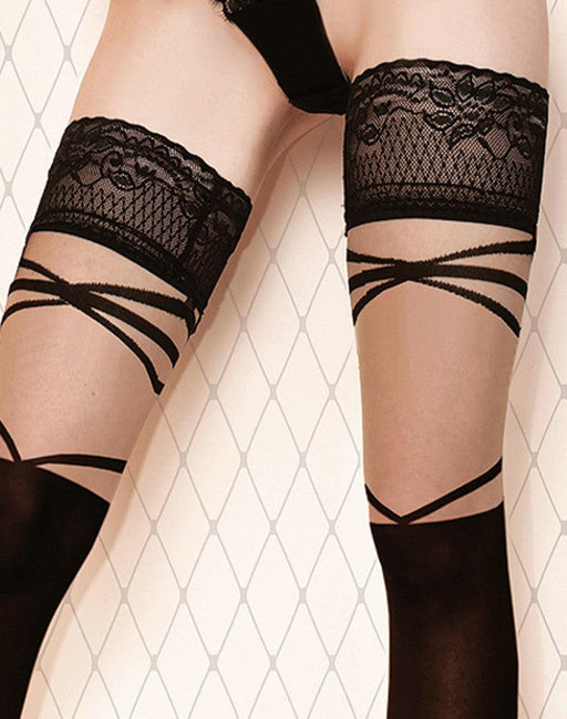 Ballerina - Hold Up Kousen - Grandeur - 20 denier - Zwart-Laced-up.nl