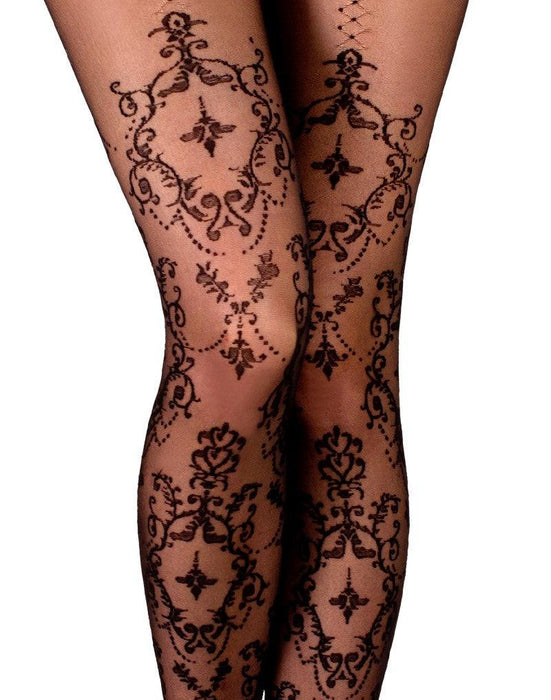 Ballerina - Open Kruis Panty - Exuberance- 20 denier - Zwart-Laced-up.nl