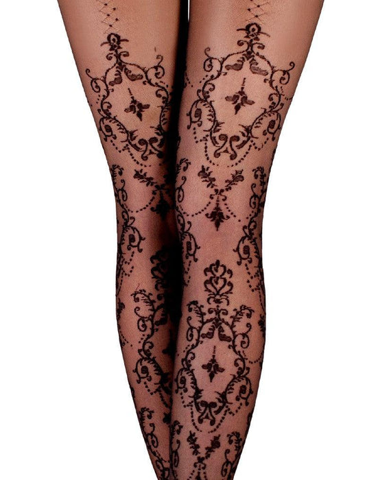 Ballerina - Open Kruis Panty - Exuberance- 20 denier - Zwart-Laced-up.nl