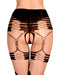 Ballerina - Open Kruis Panty - Sensuous Squares - 20/50 denier - Zwart-Laced-up.nl