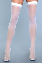 Be Wicked - Best Behavior - Kousen - Wit - One Size-laced-up.nl