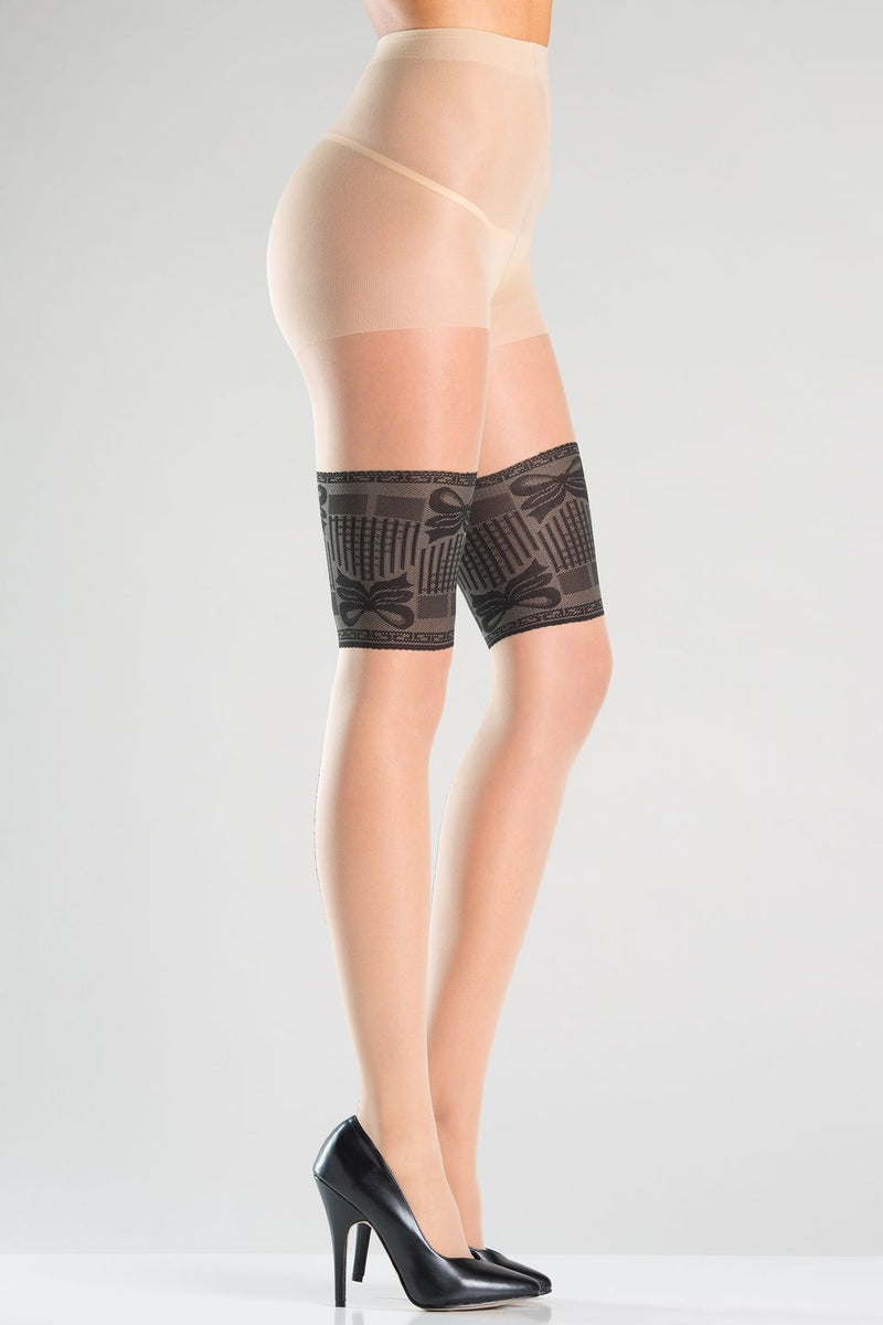Be Wicked - Bow Bands - Panty - Nude/Zwart - One Size-laced-up.nl
