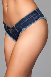 Be Wicked - Buns Out Cheeky - Shorts - Blauw-laced-up.nl