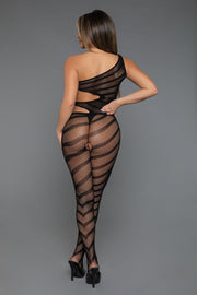 Be Wicked - Crazy For You - Bodystocking - Zwart - Plus Size-laced-up.nl
