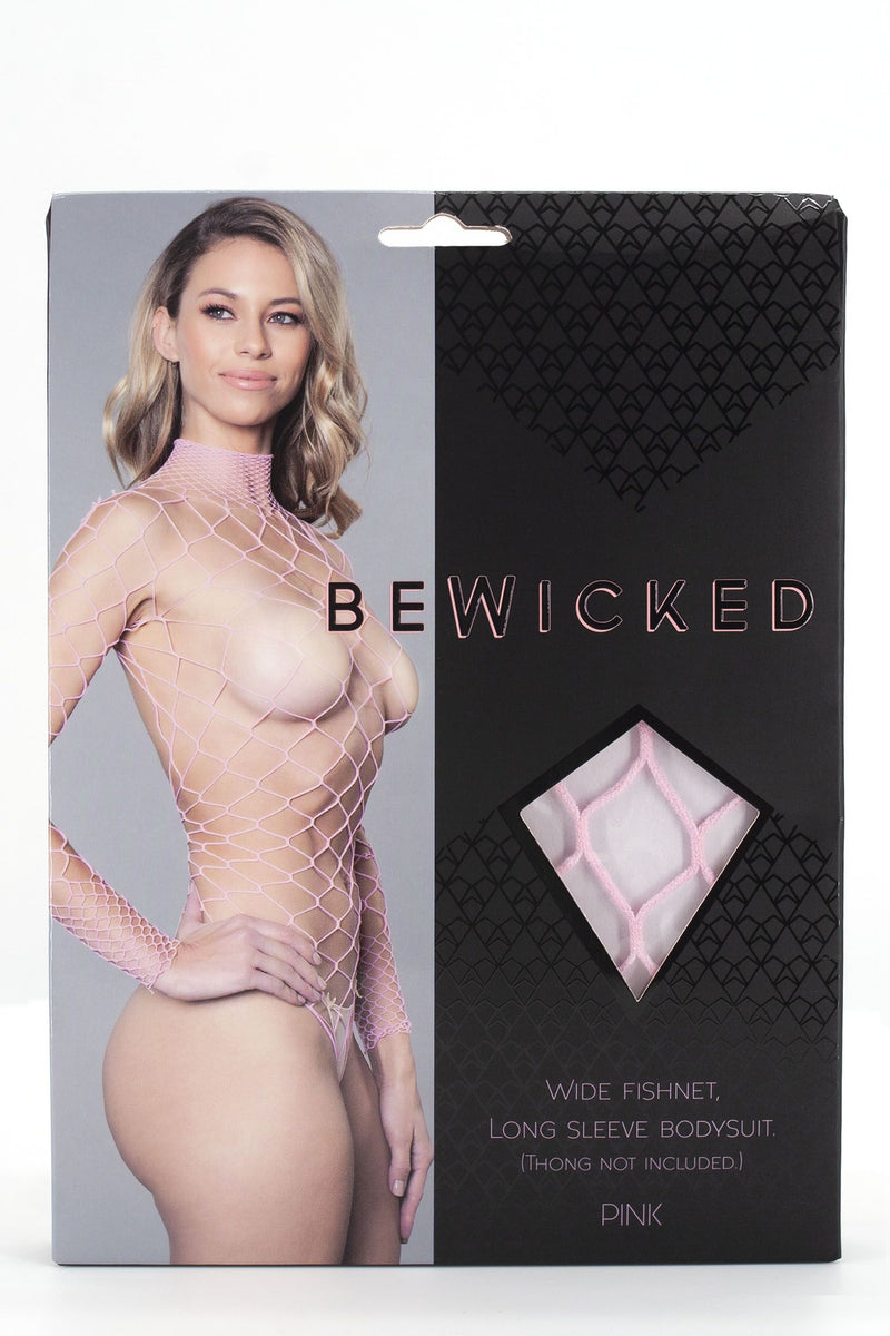 Be Wicked - Dancing All Night - Grote Gaten Visnet Body - Roze - One Size-laced-up.nl