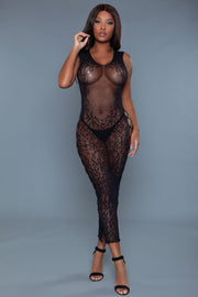 Be Wicked - Fallen For You Dress - Zwart - One Size-laced-up.nl