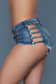 Be Wicked - Lookin' For Love - Shorts - Blauw-laced-up.nl