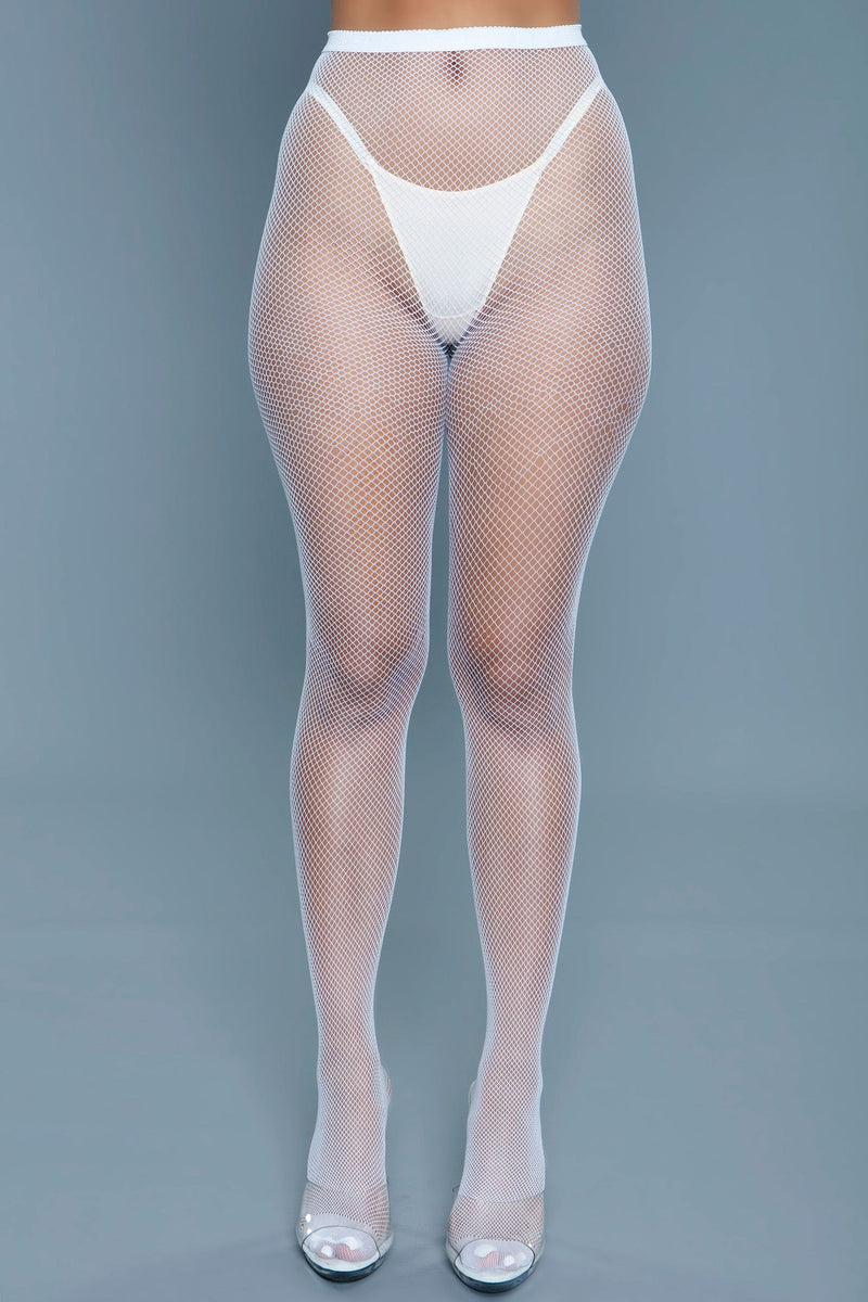 Be Wicked - Up All Night - Mini Visnet Panty - Wit - One Size-laced-up.nl