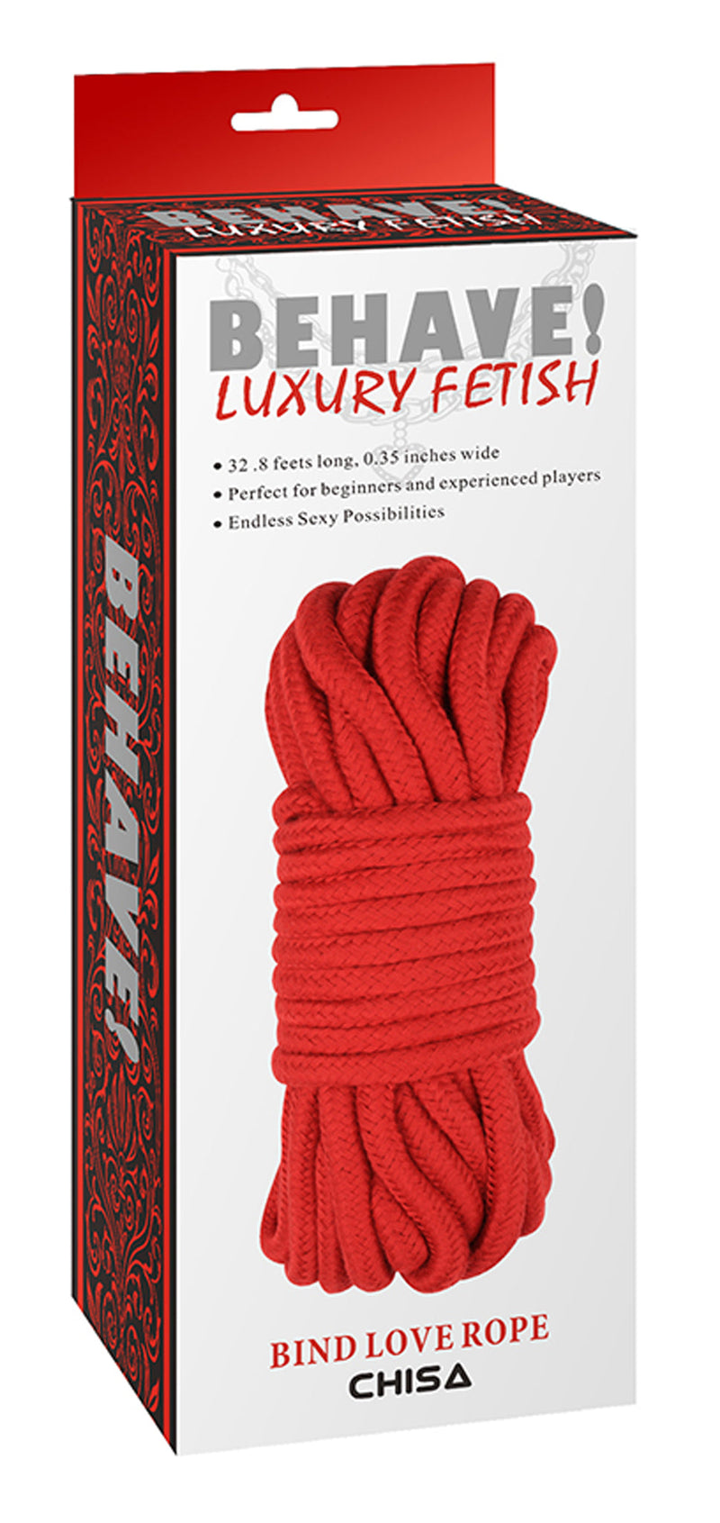 Chisa - Behave! Bind Love Rope - Bondagetouw - Rood-Erotiekvoordeel.nl