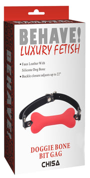 Chisa - Behave! Doggie Bone - Hondenbot Bit Gag - Rood-Erotiekvoordeel.nl