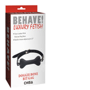 Chisa - Behave! Doggie Bone - Hondenbot Bit Gag - Zwart-Erotiekvoordeel.nl