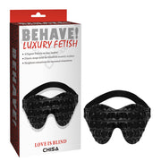 Chisa - Behave! Love is Blind - Blinddoek - Krokodillenleer Motief - PU Leer - Zwart-Erotiekvoordeel.nl
