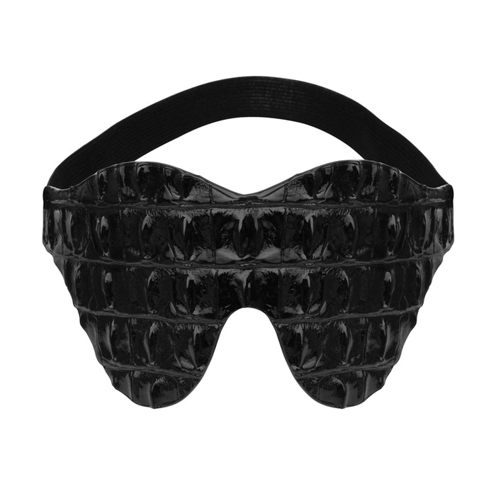 Behave! - Love is Blind - Blinddoek - Krokodillenleer Motief - PU Leer - Zwart-Erotiekvoordeel.nl