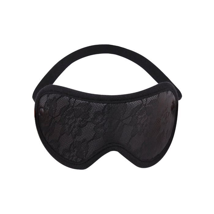 Behave! - Temptation Bondage Kit - Polsboeien en Blinddoek - Zwart-Erotiekvoordeel.nl