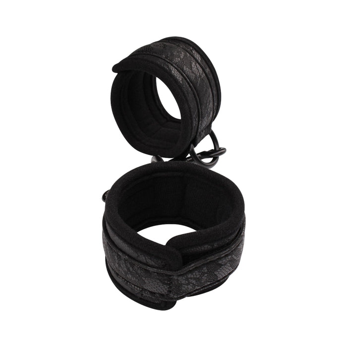 Behave! - Temptation Bondage Kit - Polsboeien en Blinddoek - Zwart-Erotiekvoordeel.nl