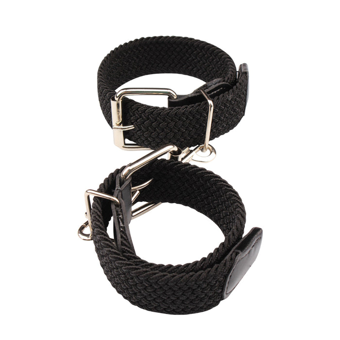 Behave! - Under Control Cuffs - Boeienset voor polsen of enkels - Zwart-Erotiekvoordeel.nl