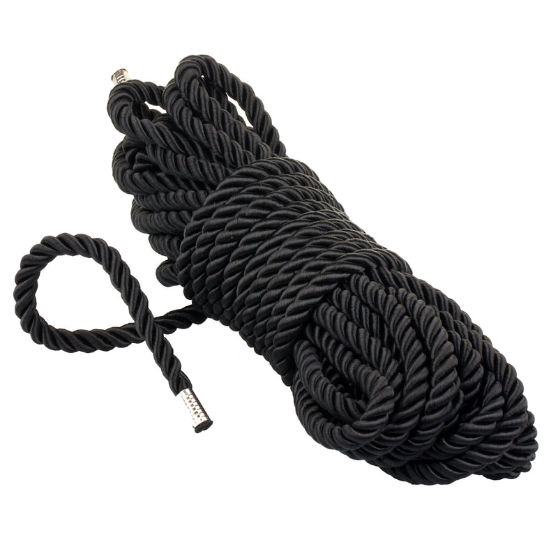 Being Fetish - Magic Touch Deluxe Silky Bondage-Seil - 10 Meter - Schwarz-Laced-up.nl