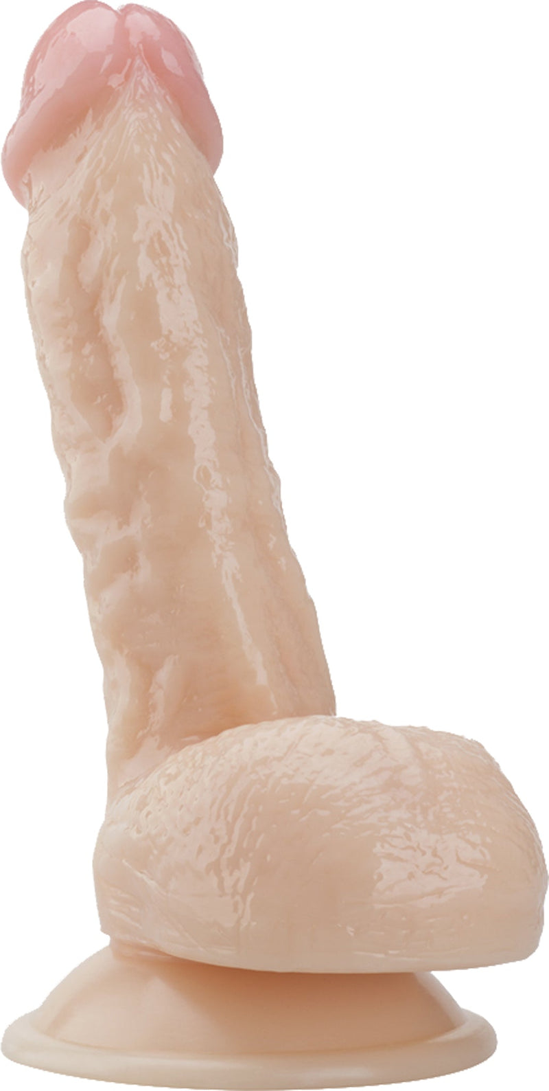 Being Fetish - PVC Dildo met Zuignap - 19 cm - Lichte Huidskleur-Erotiekvoordeel.nl