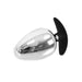 Kiotos - Big Ass RVS Buttplug S 70 mm x 12 cm Met Siliconen voet/handvat-Laced-up.nl