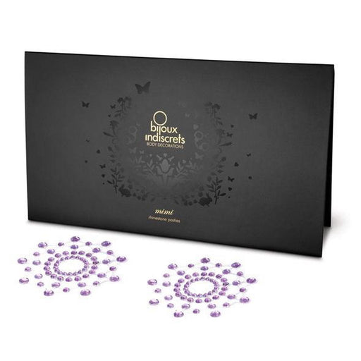 Bijoux Indiscrets - Mimi - Tepelhoedjes van briljanten - Tepelstickers Strass - Paars-Laced-up.nl