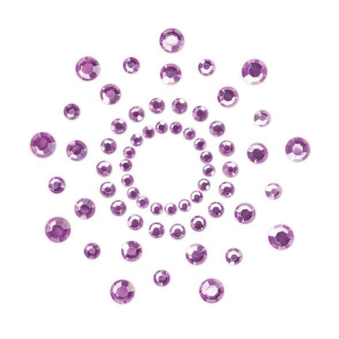 Bijoux Indiscrets - Mimi - Tepelhoedjes van briljanten - Tepelstickers Strass - Paars-Laced-up.nl