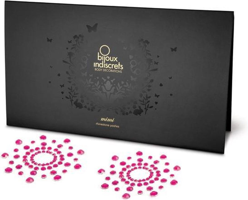 Bijoux Indiscrets - Mimi - Tepelstickers Strass - Tepelhoedjes - Roze-Laced-up.nl