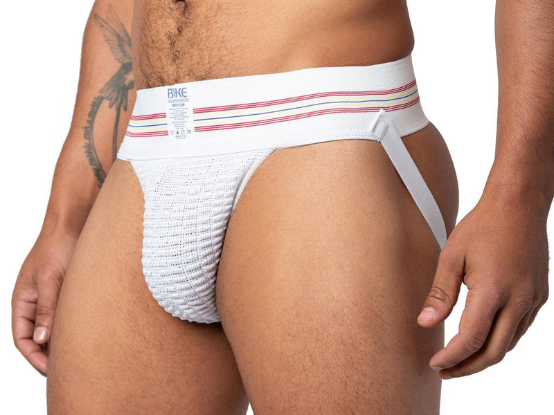 Bike Original - Jockstrap Herenslip - Elastische Tailleband 7,5 cm - Wit-laced-up.nl