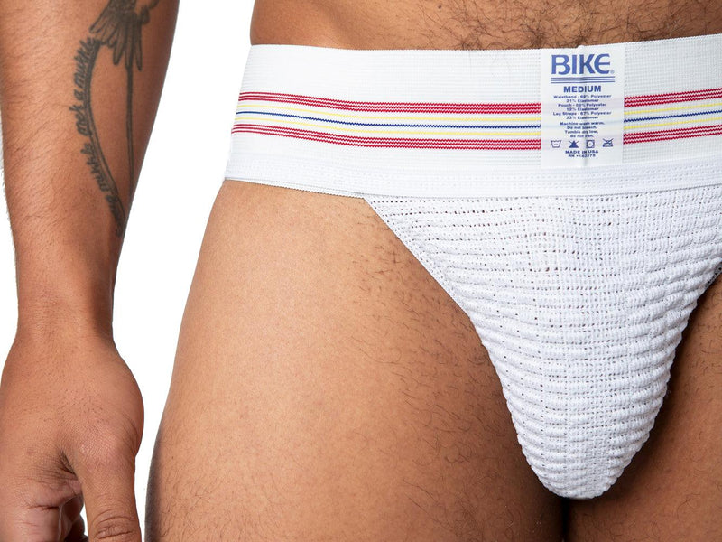 Bike Original - Jockstrap Herenslip - Elastische Tailleband 7,5 cm - Wit-laced-up.nl