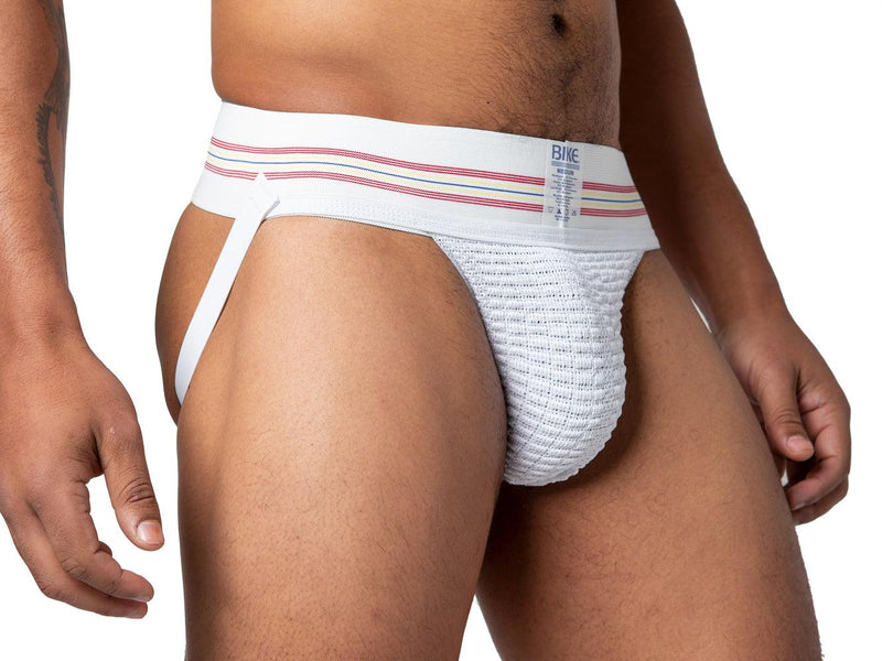 Bike Original - Jockstrap Herenslip - Elastische Tailleband 7,5 cm - Wit-laced-up.nl