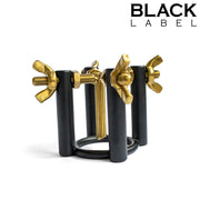 Black Label - 4-Way Urethrale Stretcher - Zwart/Goud-Erotiekvoordeel.nl