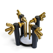 Black Label - 4-Way Urethrale Stretcher - Zwart/Goud-Erotiekvoordeel.nl