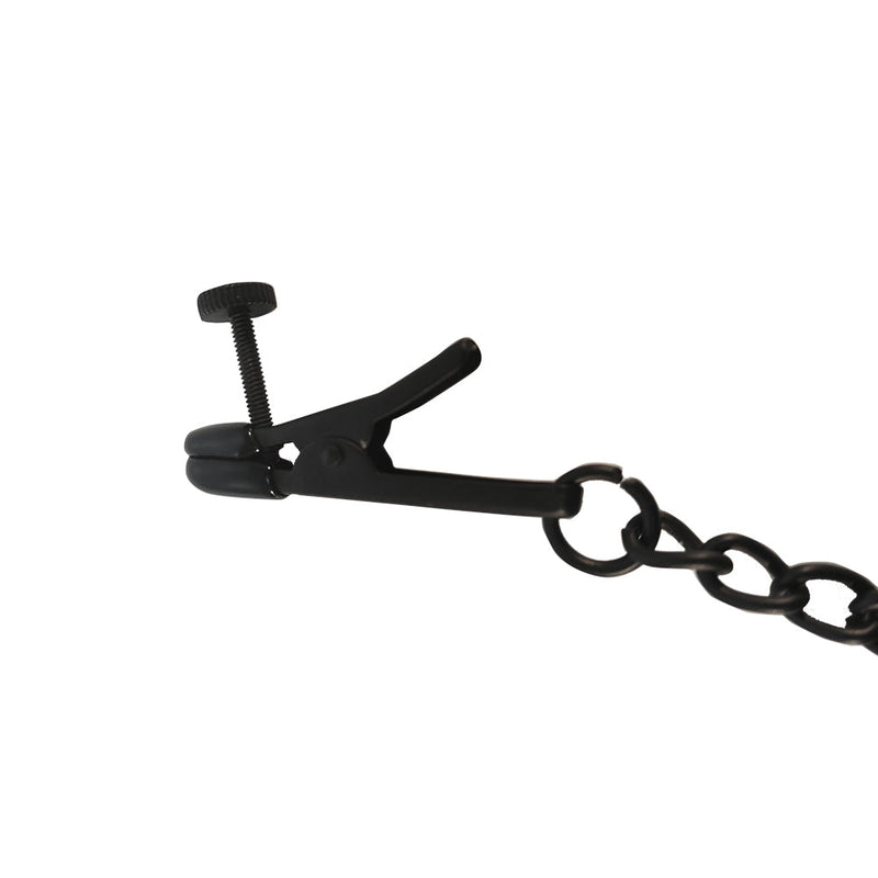 Black Label - Alligator Tepelklemmen met Gewichten - Zwart-Laced-up.nl