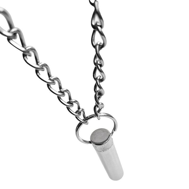 Black Label - Aroma Inhaler - RVS - Met Ketting-Erotiekvoordeel.nl