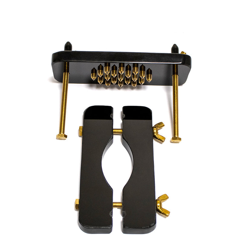 Black Label - Ball Crusher met Spikes - Zwart/Goud-Erotiekvoordeel.nl