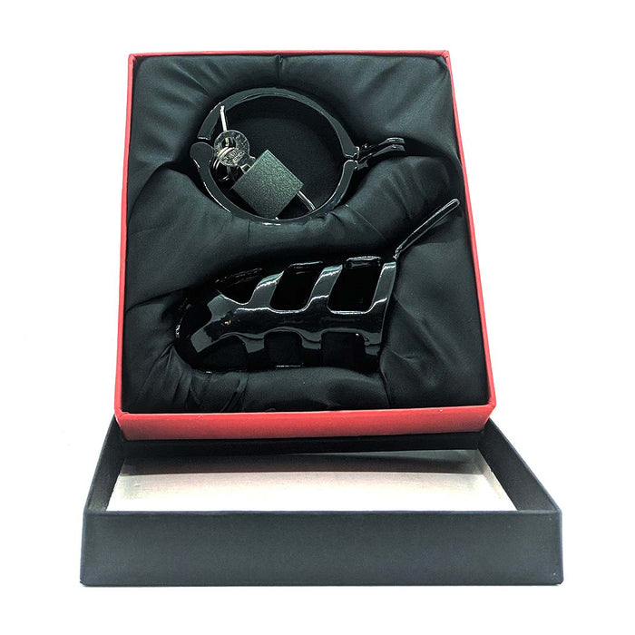 Black Label - Black Line - Zwarte Kuisheidskooi - RVS - Diameter 45 en 50 mm-Laced-up.nl