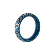 Black Label - Blue Racer Cockring - RVS - Blauw/Zilver-Laced-up.nl