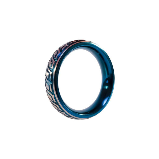 Black Label - Blue Wave Cockring - RVS - Blauw/Zilver-Laced-up.nl
