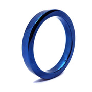 Black Label - BlueBoy - Platte Cockring - RVS - Blauw-Laced-up.nl