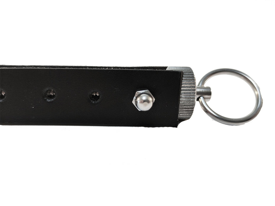 Black Label - Borsten Spanbanden - 2 stuks - Leer - Zwart-Laced-up.nl