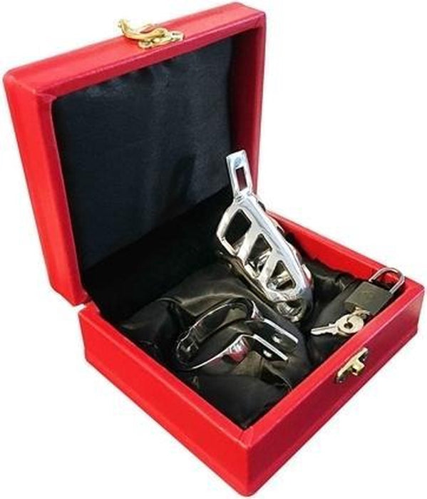 Black Label - Brutal - RVS - Kuisheidskooi met Slotje - Zilver-Laced-up.nl