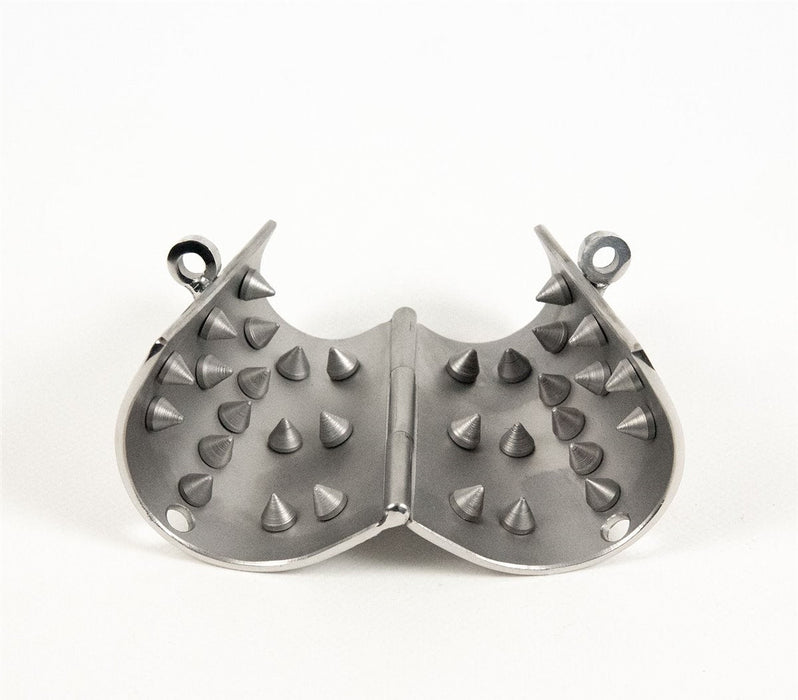 Black Label - CBT Ball Stretcher met Spijkers aan Binnenkant en Hangslotje-Laced-up.nl