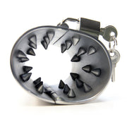 Black Label - CBT Ball Stretcher met Spijkers aan Binnenkant en Hangslotje-Laced-up.nl