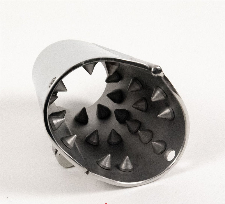 Black Label - CBT Ball Stretcher met Spijkers aan Binnenkant en Hangslotje-Laced-up.nl