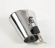 Black Label - CBT Ball Stretcher met Spijkers aan Binnenkant en Hangslotje-Laced-up.nl