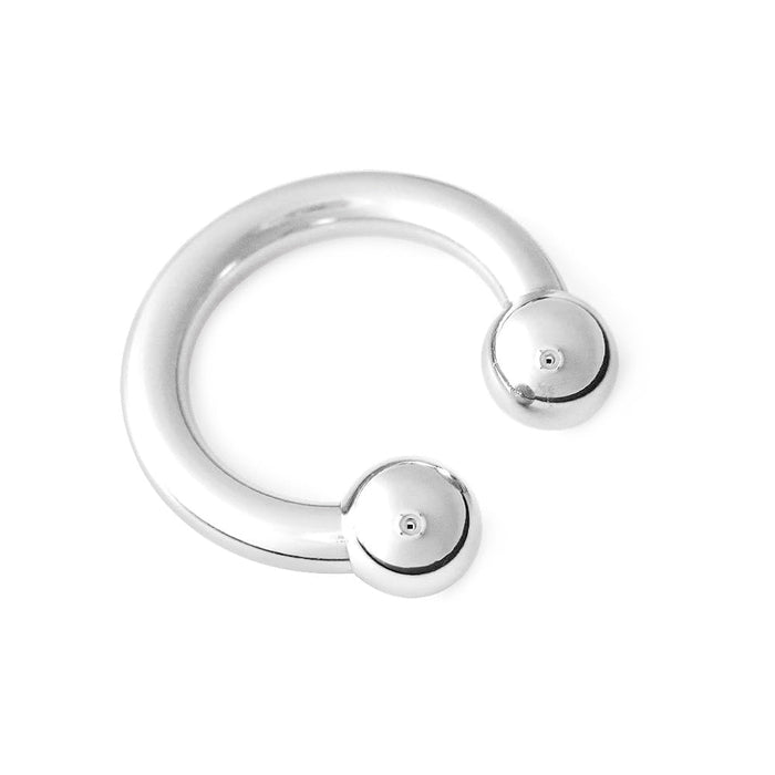 Black Label - Circular Barbell - Fetish Armband - RVS-Laced-up.nl